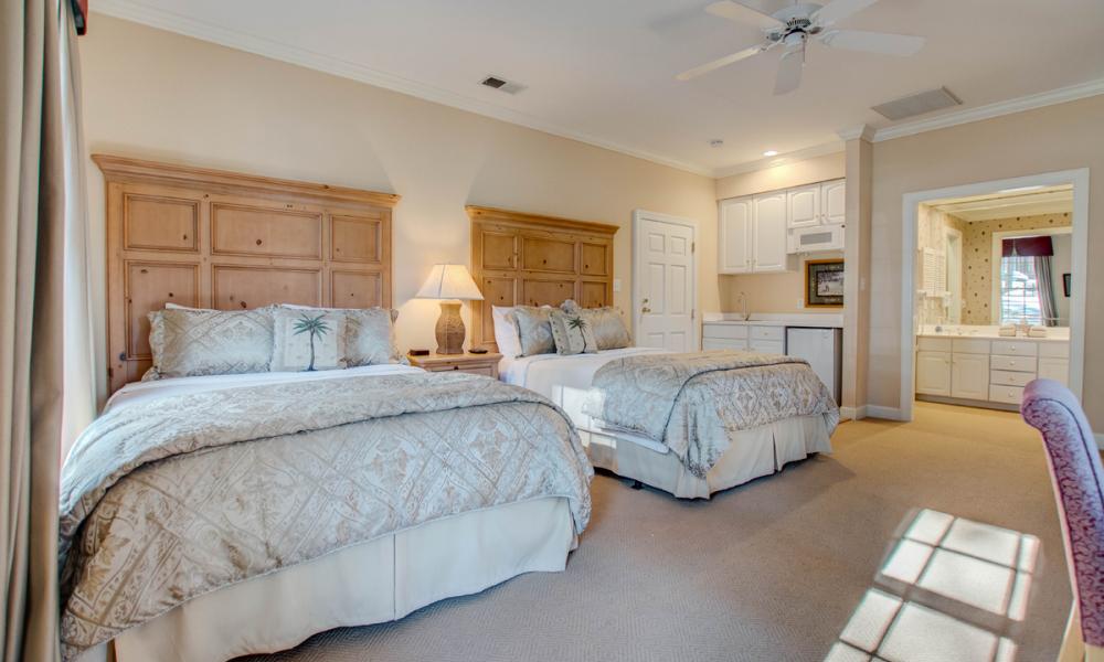 Two queen beds with private bath